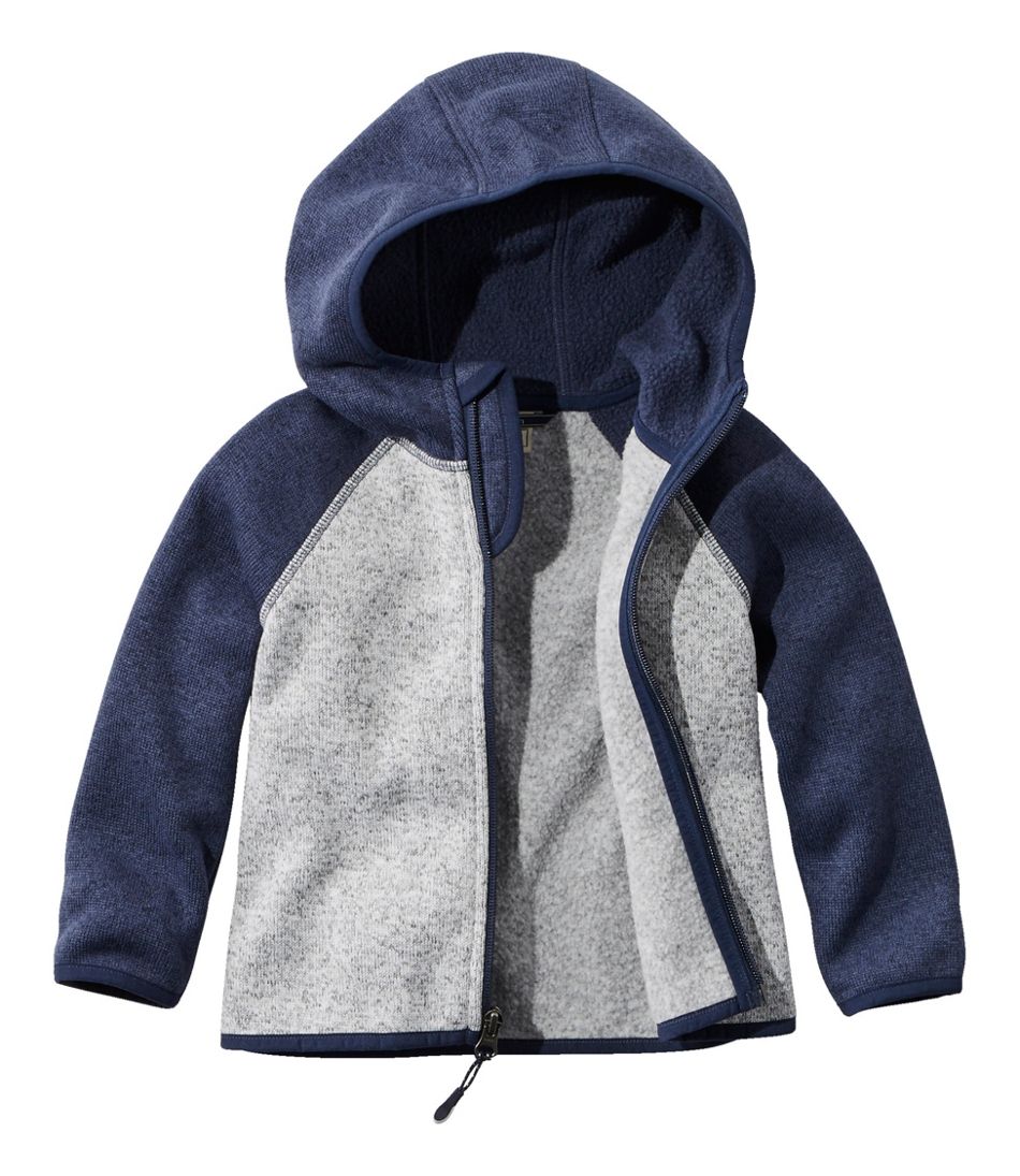 Infants' and Toddlers' Sweater Fleece, Hooded Colorblock | L.L.Bean
