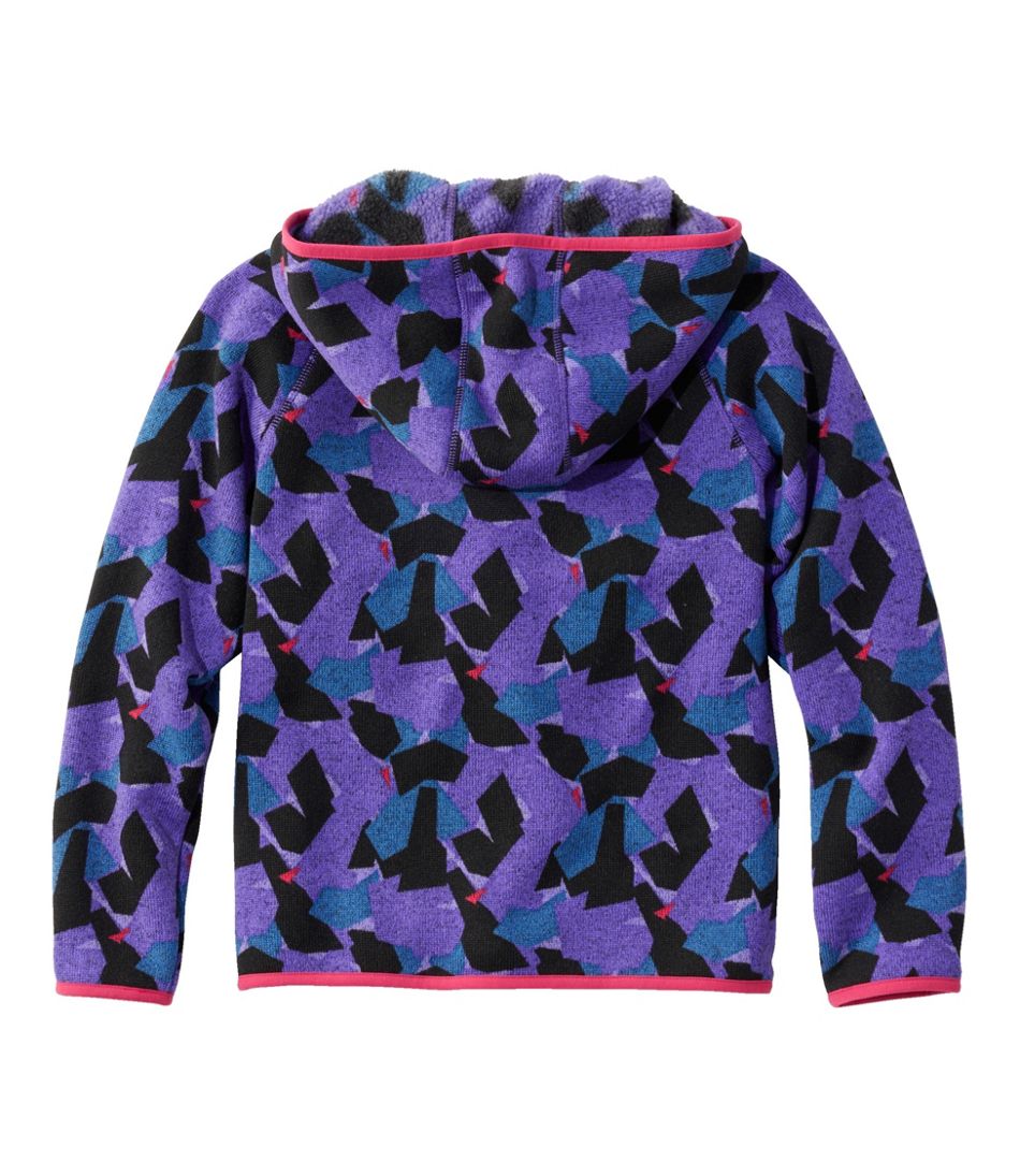 Kids' Sweater Fleece, Hooded Print | L.L.Bean