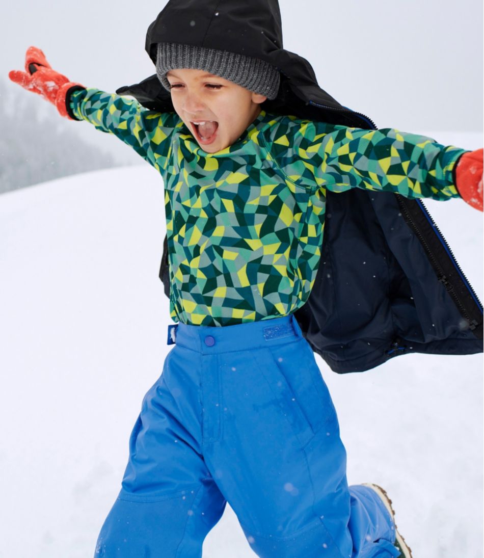 Kids' Wicked Warm Midweight Long Underwear, Top Print | L.L.Bean