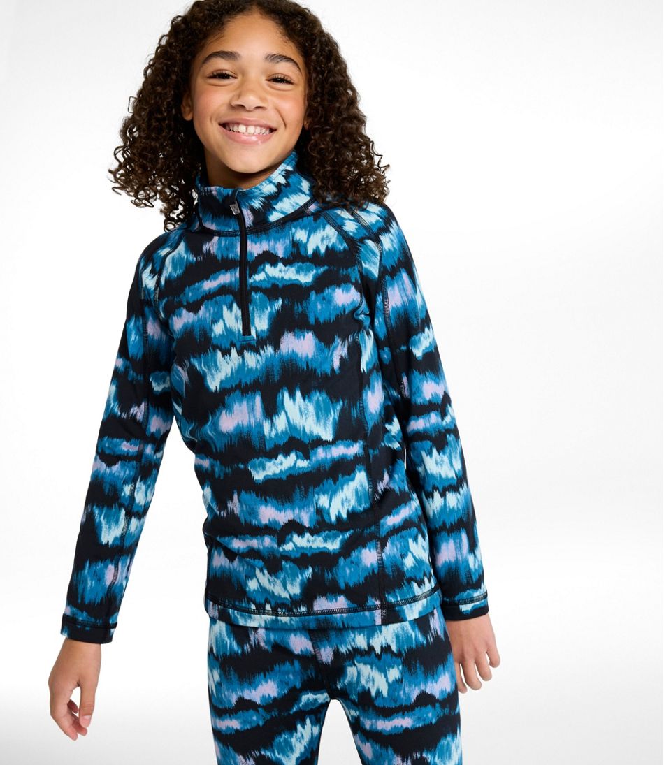 Little Kids' Wicked Warm Long Underwear, Expedition-Weight Print Top | L.L.Bean