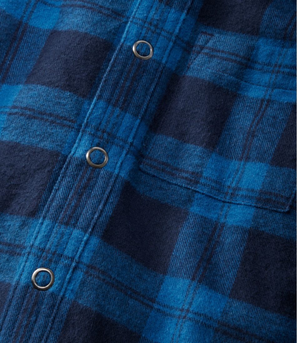 Toddlers' Fleece-Lined Flannel Shirt, Hooded | L.L.Bean