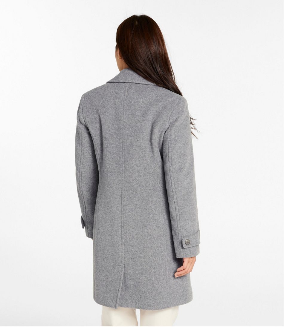 Women's Classic Lambswool Polo Coat, Three-Quarter Length | L.L.Bean