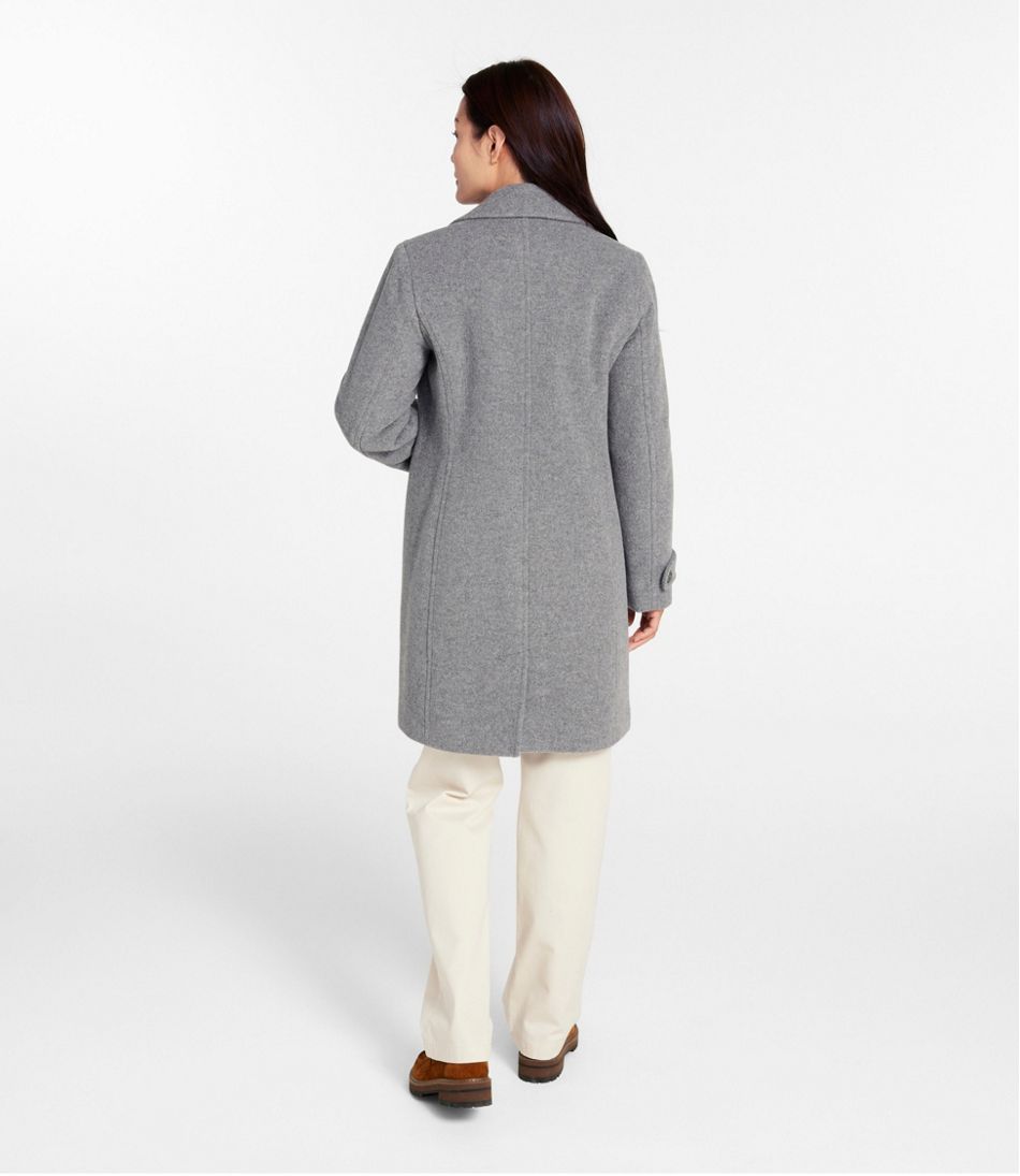 Women's Classic Lambswool Polo Coat, Three-Quarter Length | L.L.Bean