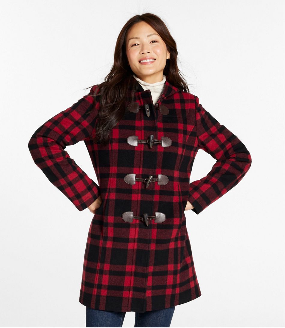 Women's Classic Lambswool Duffel Coat, Pattern | L.L.Bean