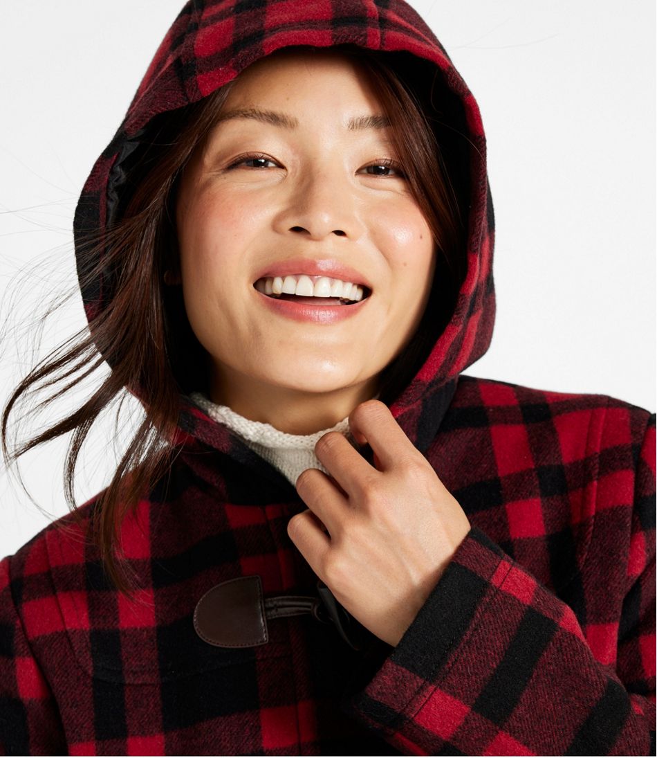 Women's Classic Lambswool Duffel Coat, Pattern | L.L.Bean