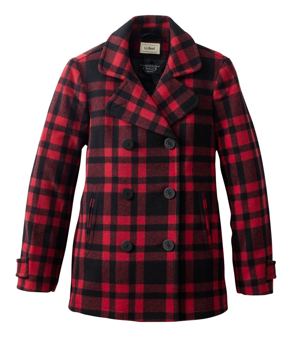 Women's Classic Lambswool Peacoat, Pattern | L.L.Bean