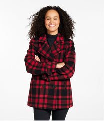 Women's Classic Lambswool Peacoat, Pattern | L.L.Bean