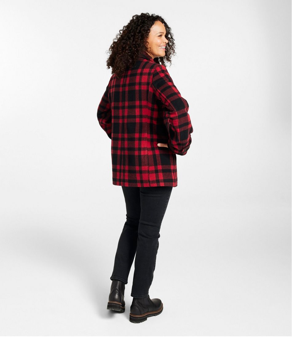 Women's Classic Lambswool Peacoat, Pattern | L.L.Bean