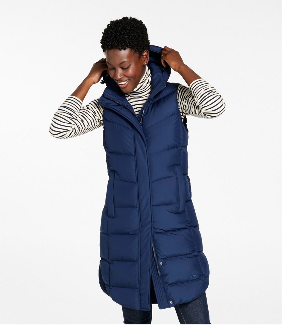 Women's Popham Puffer Long Vest | L.L.Bean