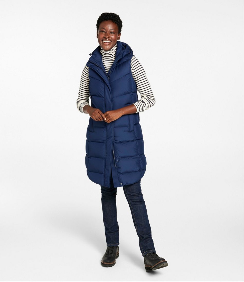 Women's Popham Puffer Long Vest | L.L.Bean