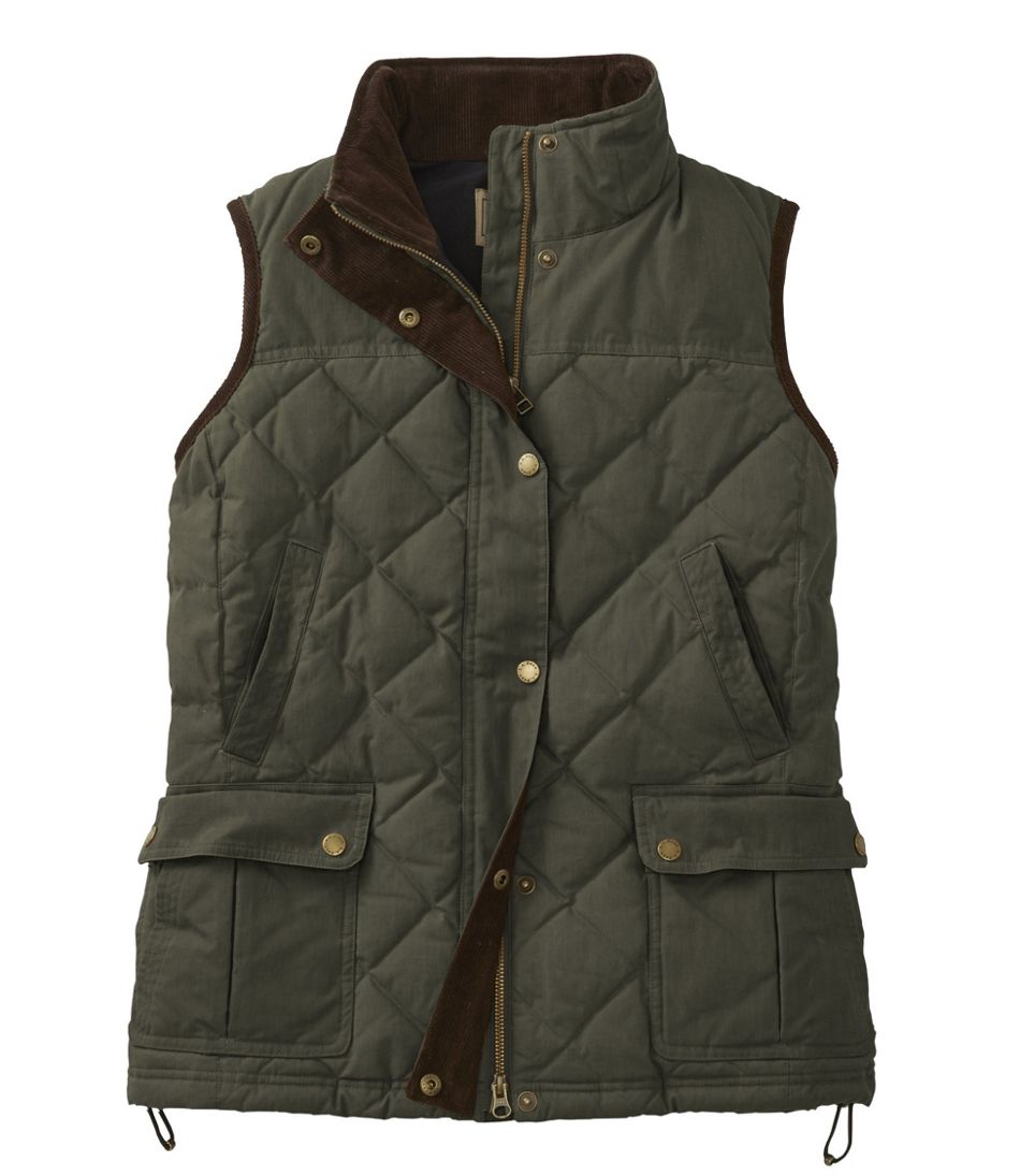 Women's Upcountry Waxed Cotton Down Vest | L.L.Bean