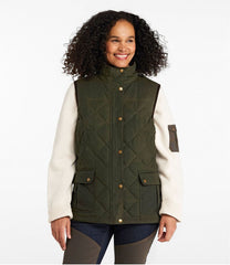 Women's Upcountry Waxed Cotton Down Vest | L.L.Bean