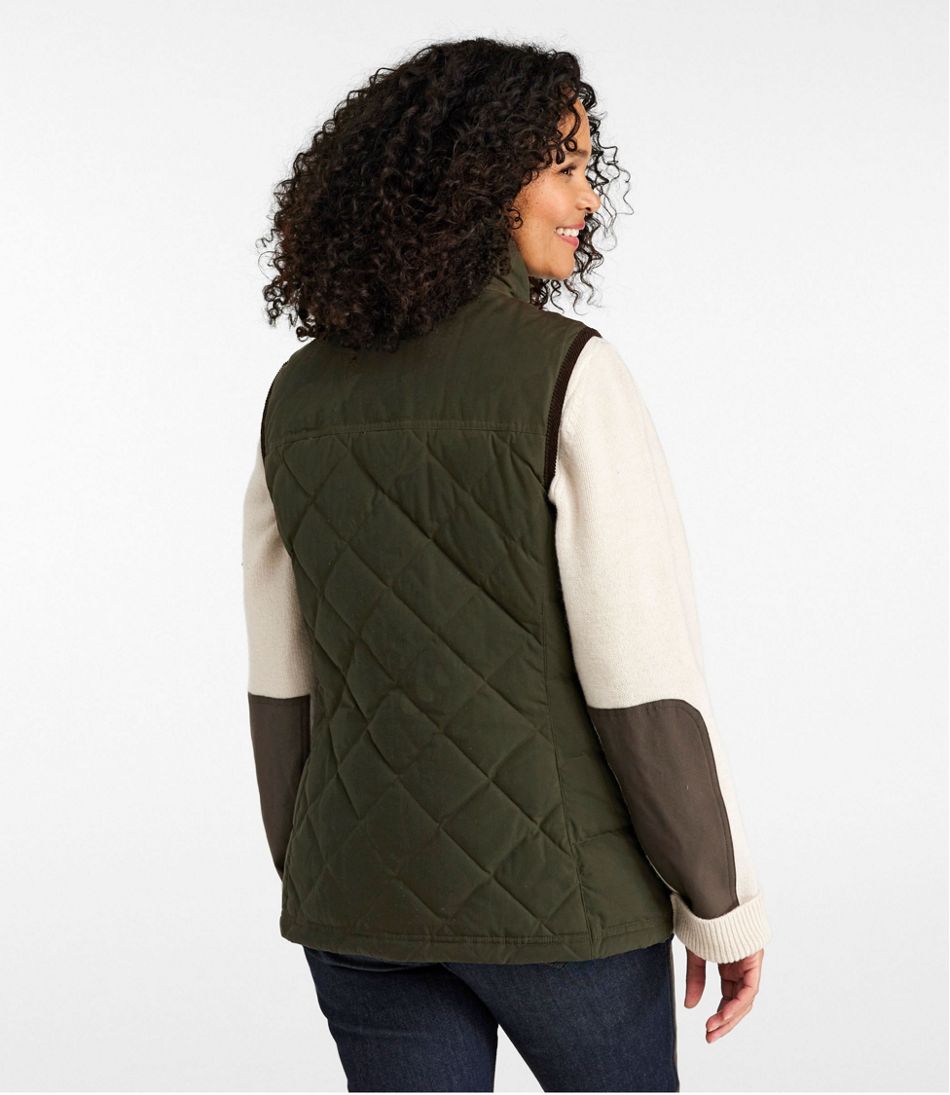 Women's Upcountry Waxed Cotton Down Vest | L.L.Bean
