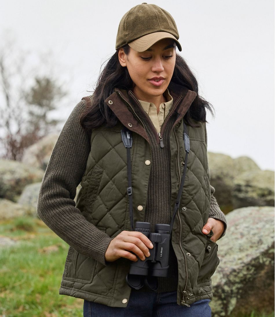 Women's Upcountry Waxed Cotton Down Vest | L.L.Bean