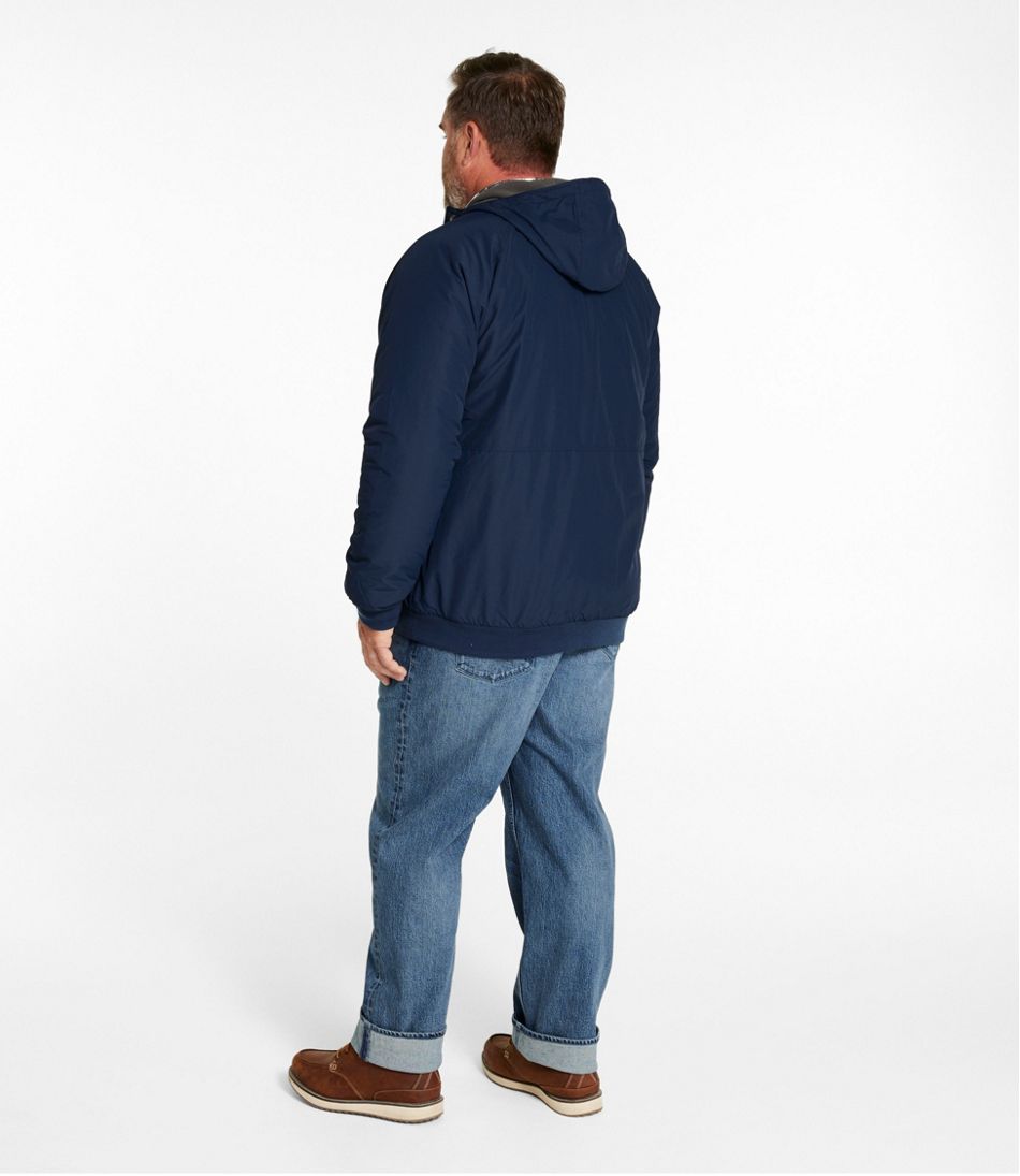 Men's Insulated 3-Season Bomber Hooded Jacket | L.L.Bean
