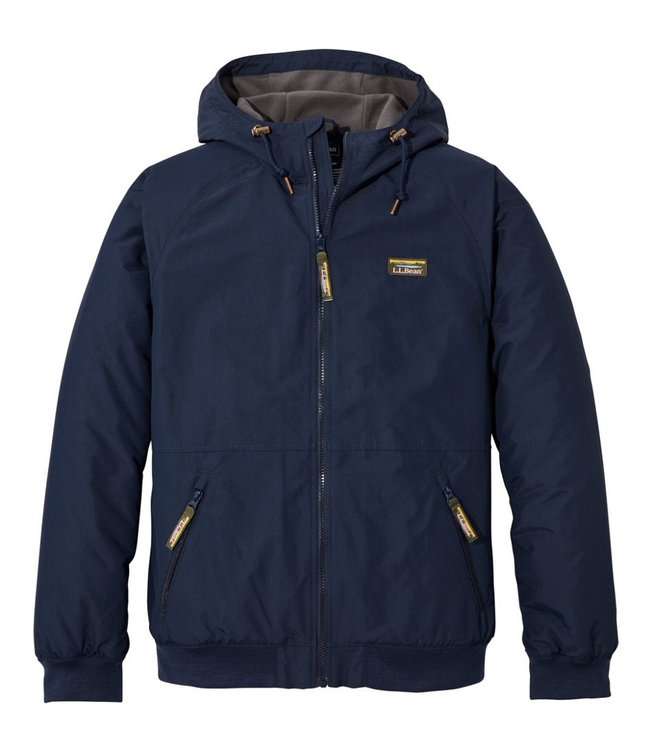 Men's Insulated 3-Season Bomber Hooded Jacket | L.L.Bean