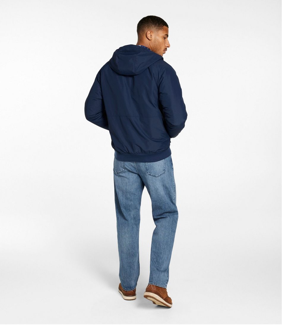 Men's Insulated 3-Season Bomber Hooded Jacket | L.L.Bean