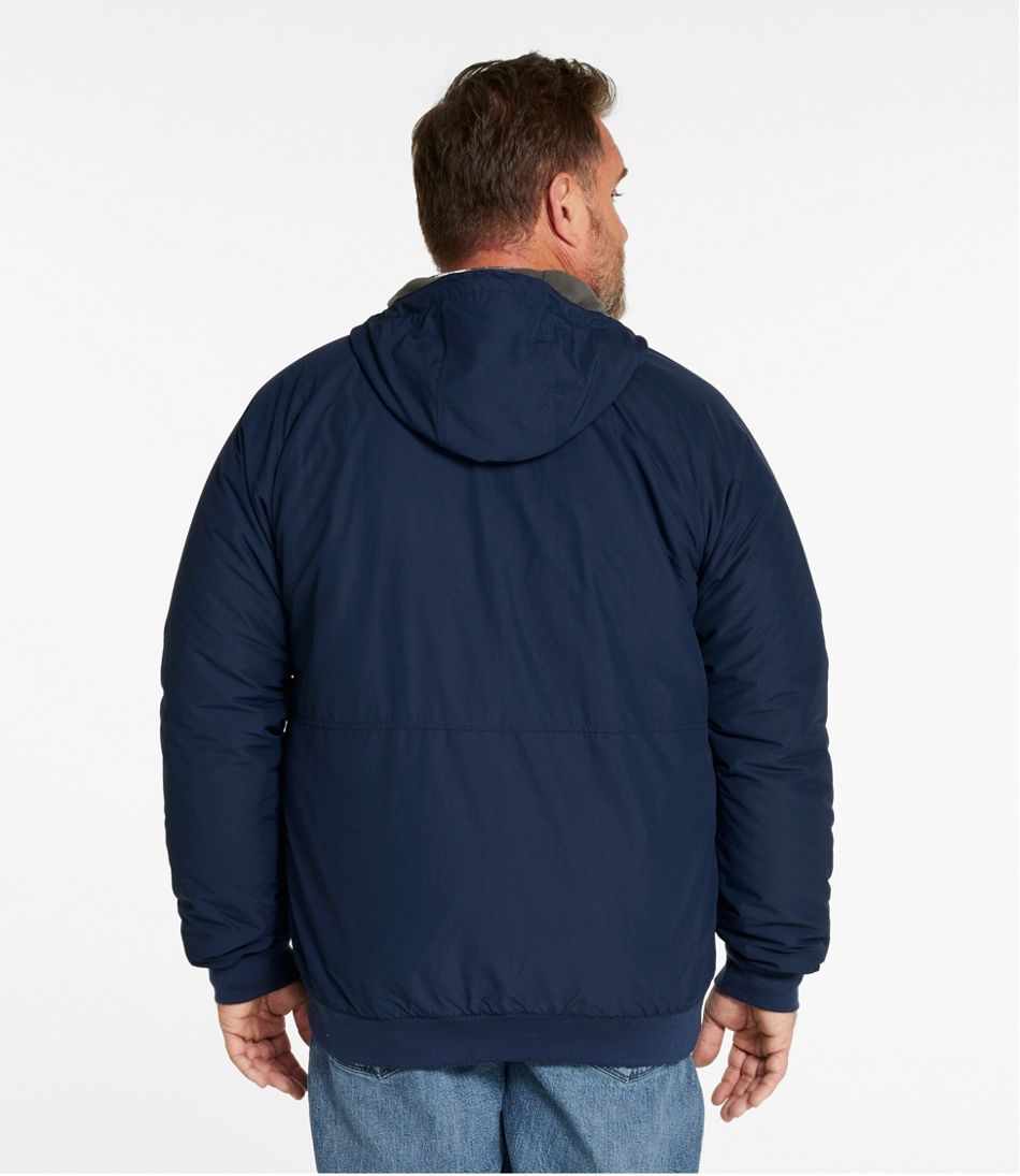 Men's Insulated 3-Season Bomber Hooded Jacket | L.L.Bean