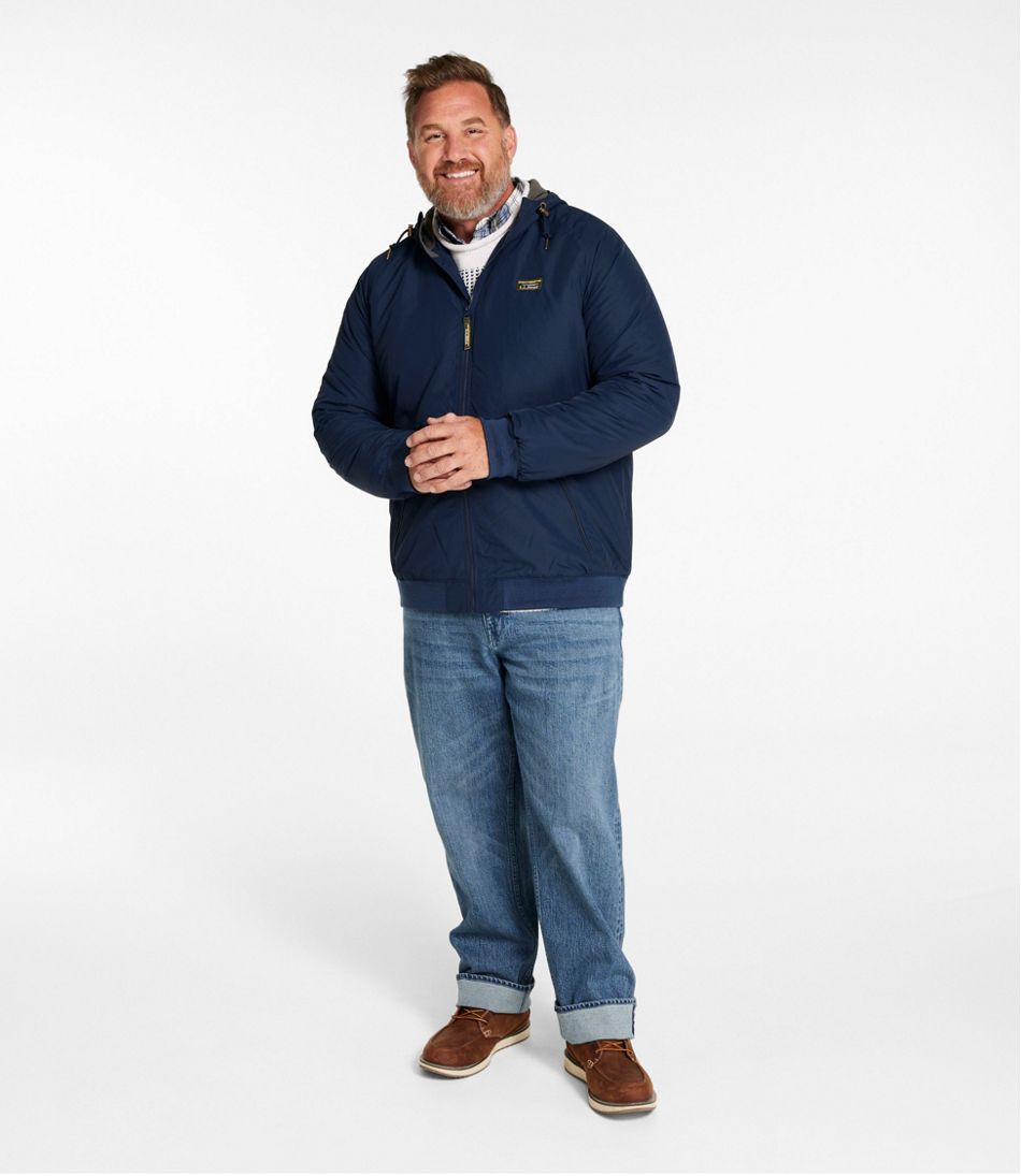 Men's Insulated 3-Season Bomber Hooded Jacket | L.L.Bean