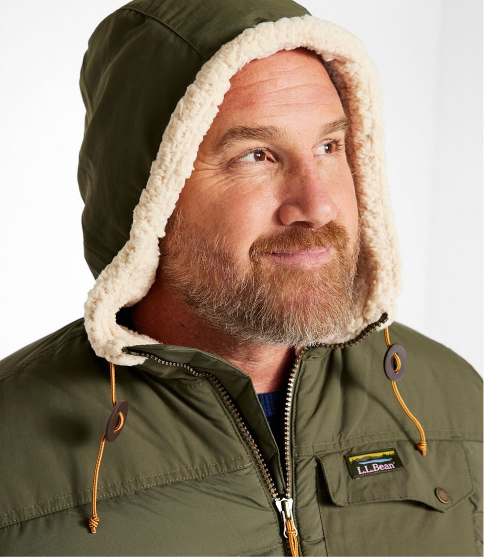 Men's Mountain Classic Down Hooded Jacket, Sherpa-Lined | L.L.Bean