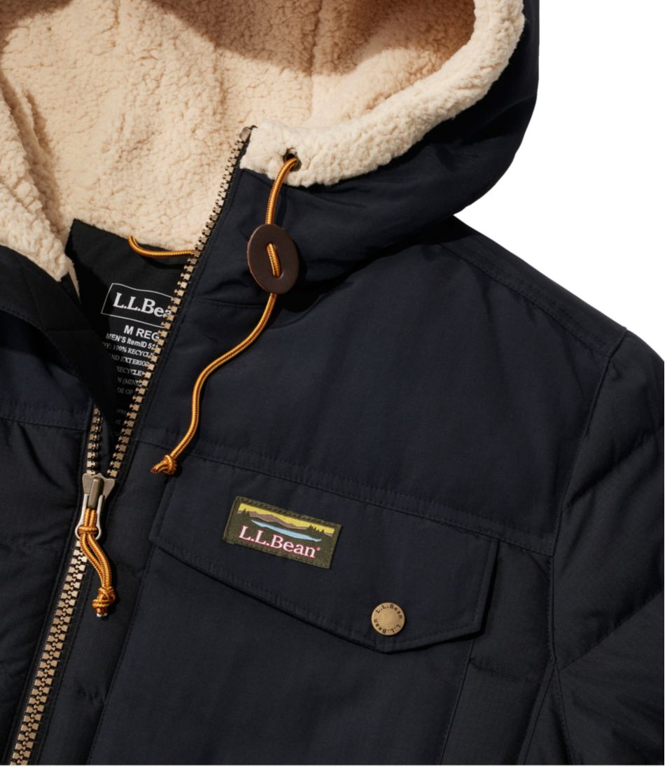 Men's Mountain Classic Down Hooded Jacket, Sherpa-Lined | L.L.Bean