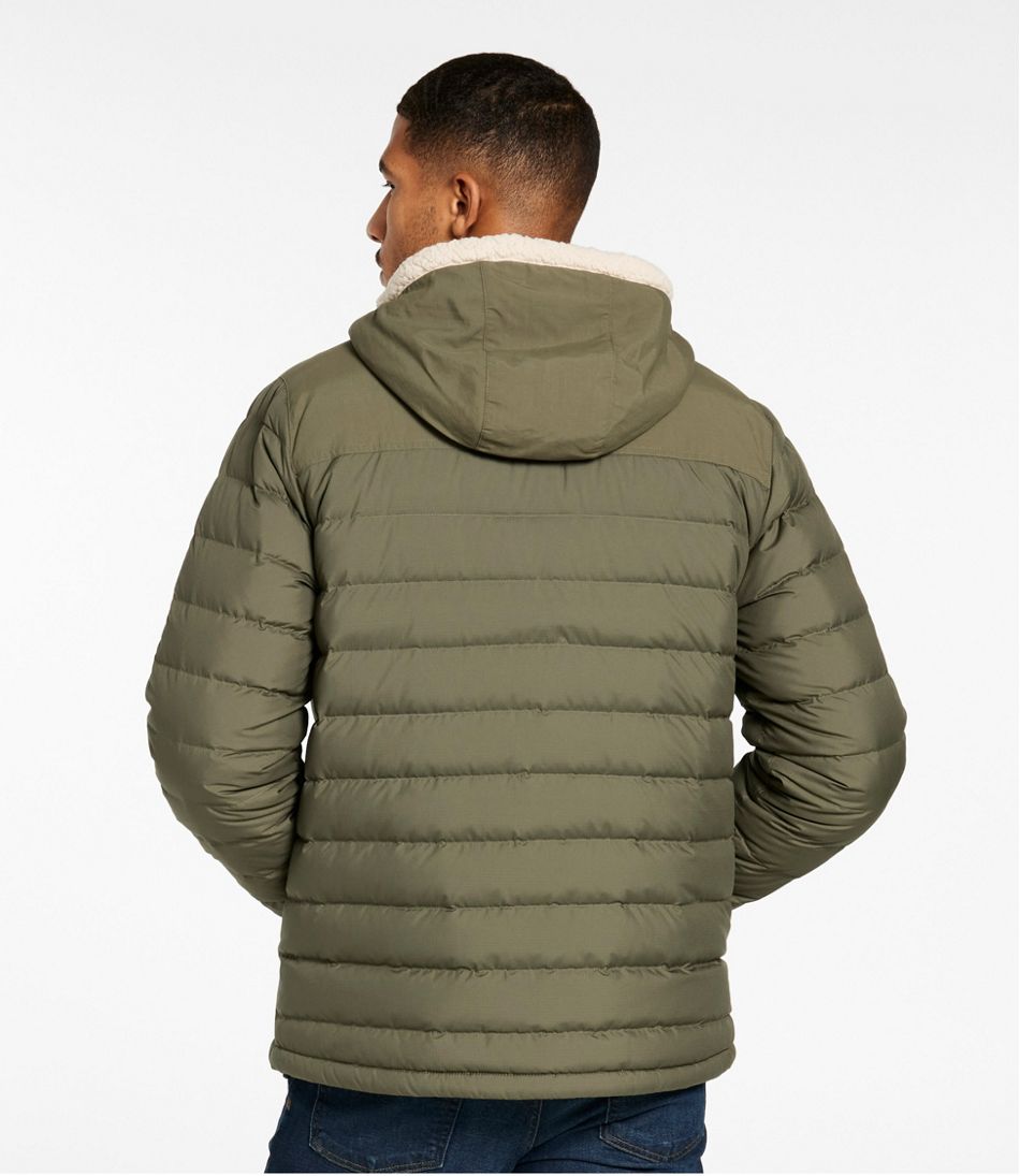 Men's Mountain Classic Down Hooded Jacket, Sherpa-Lined | L.L.Bean