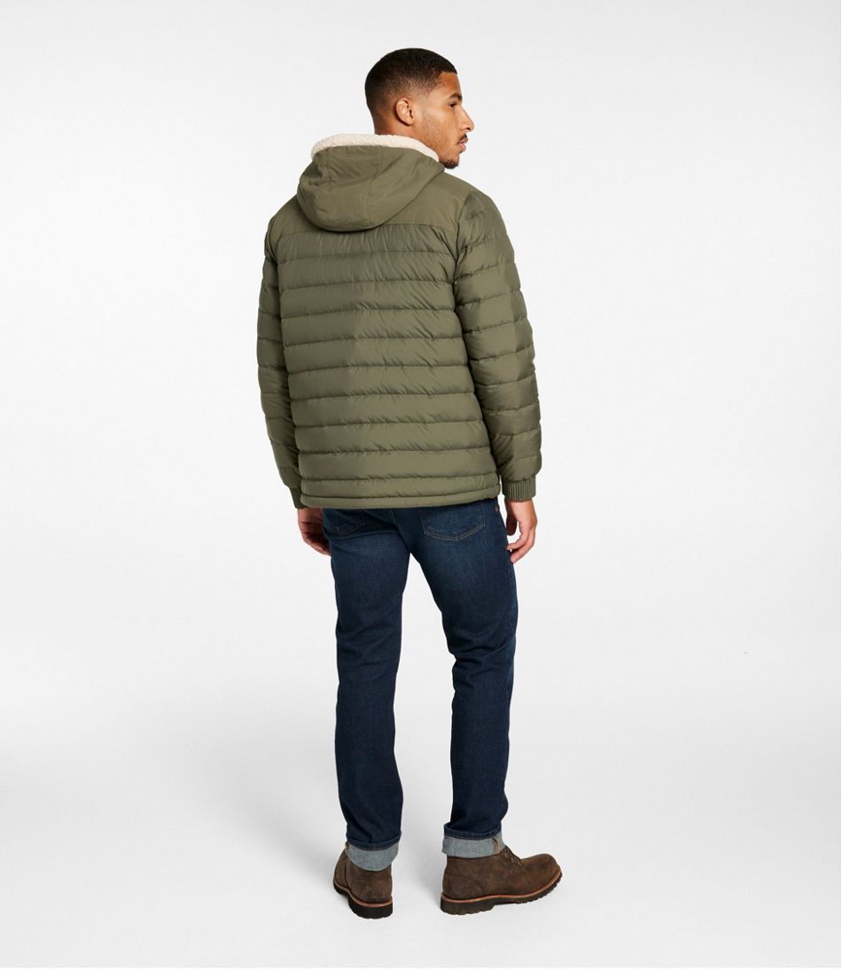 Men's Mountain Classic Down Hooded Jacket, Sherpa-Lined | L.L.Bean