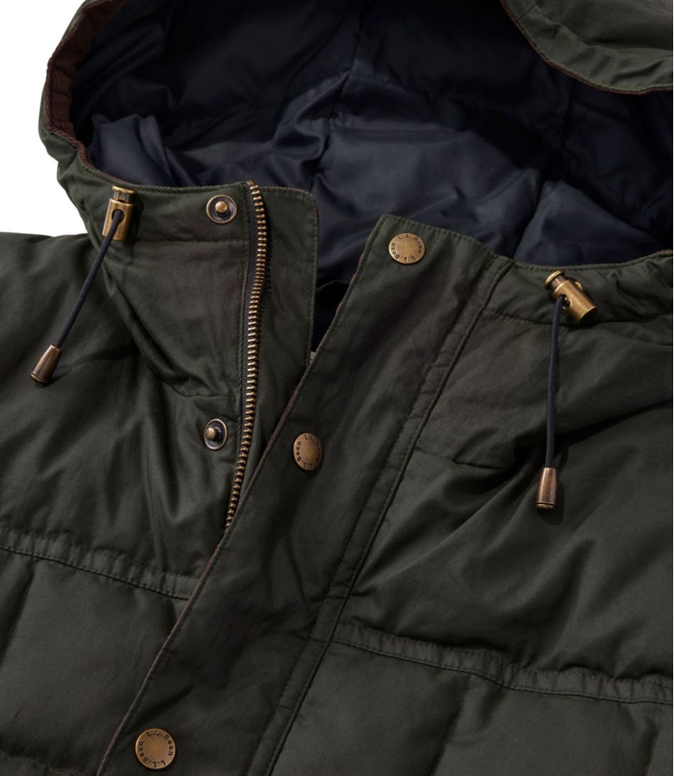Men's Upcountry Waxed Down Hooded Jacket | L.L.Bean