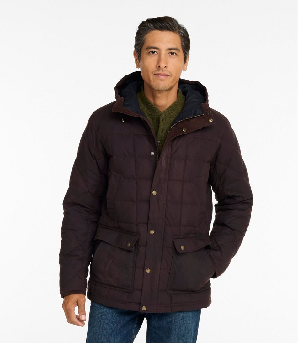 Men's Upcountry Waxed Down Hooded Jacket | L.L.Bean