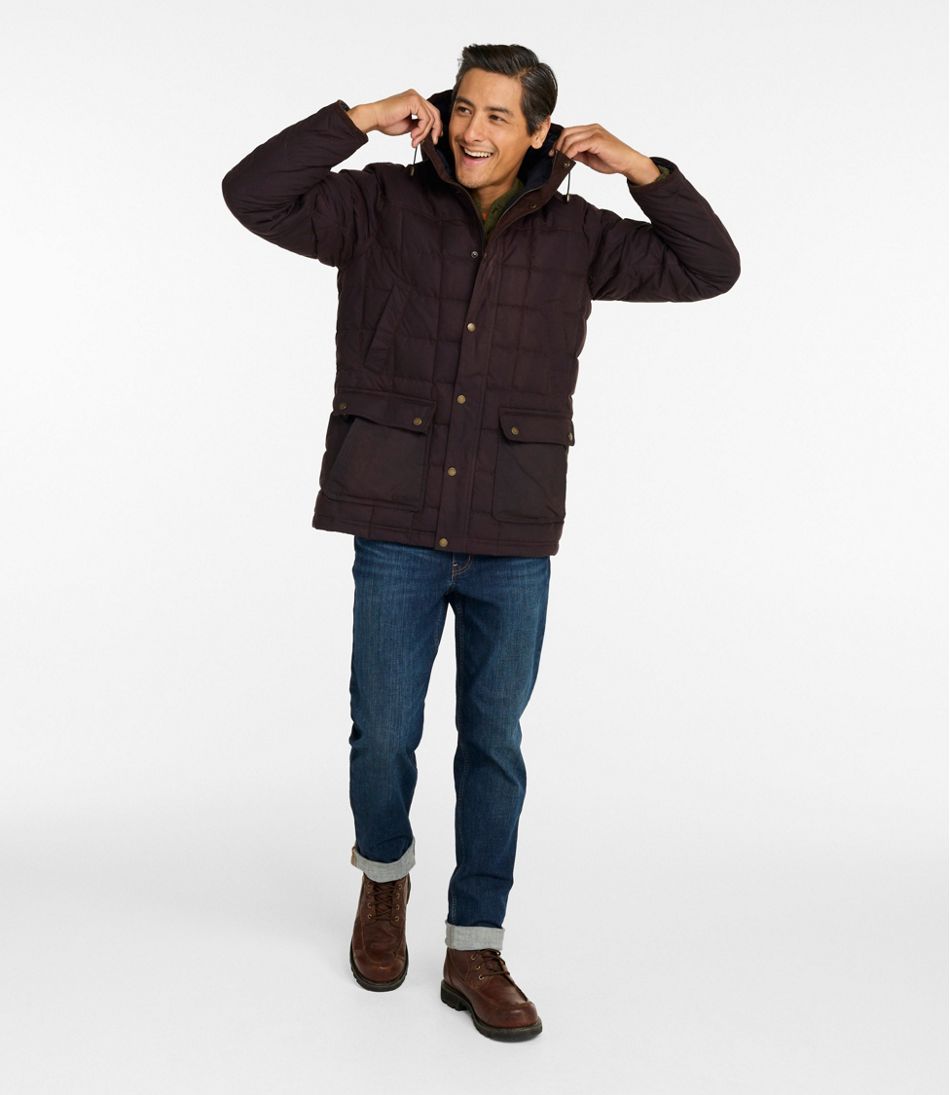 Men's Upcountry Waxed Down Hooded Jacket | L.L.Bean
