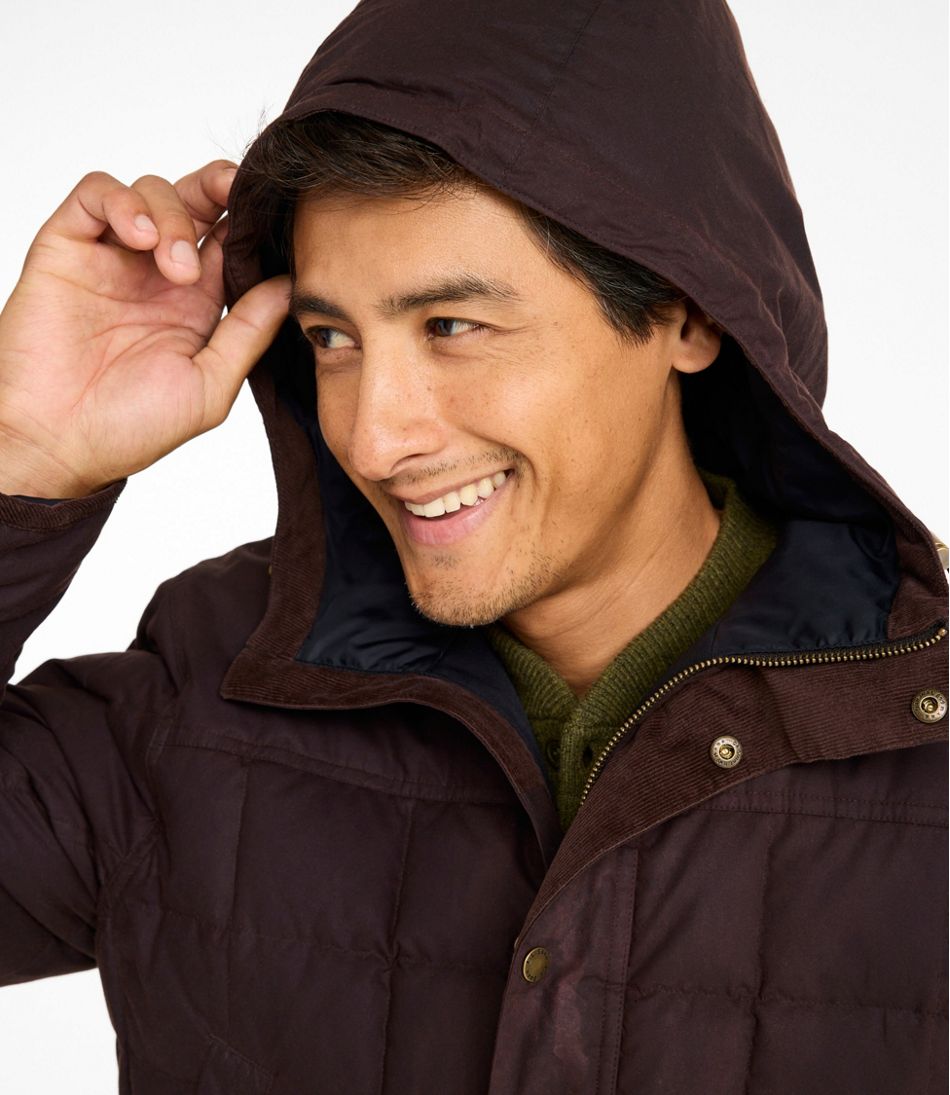 Men's Upcountry Waxed Down Hooded Jacket | L.L.Bean
