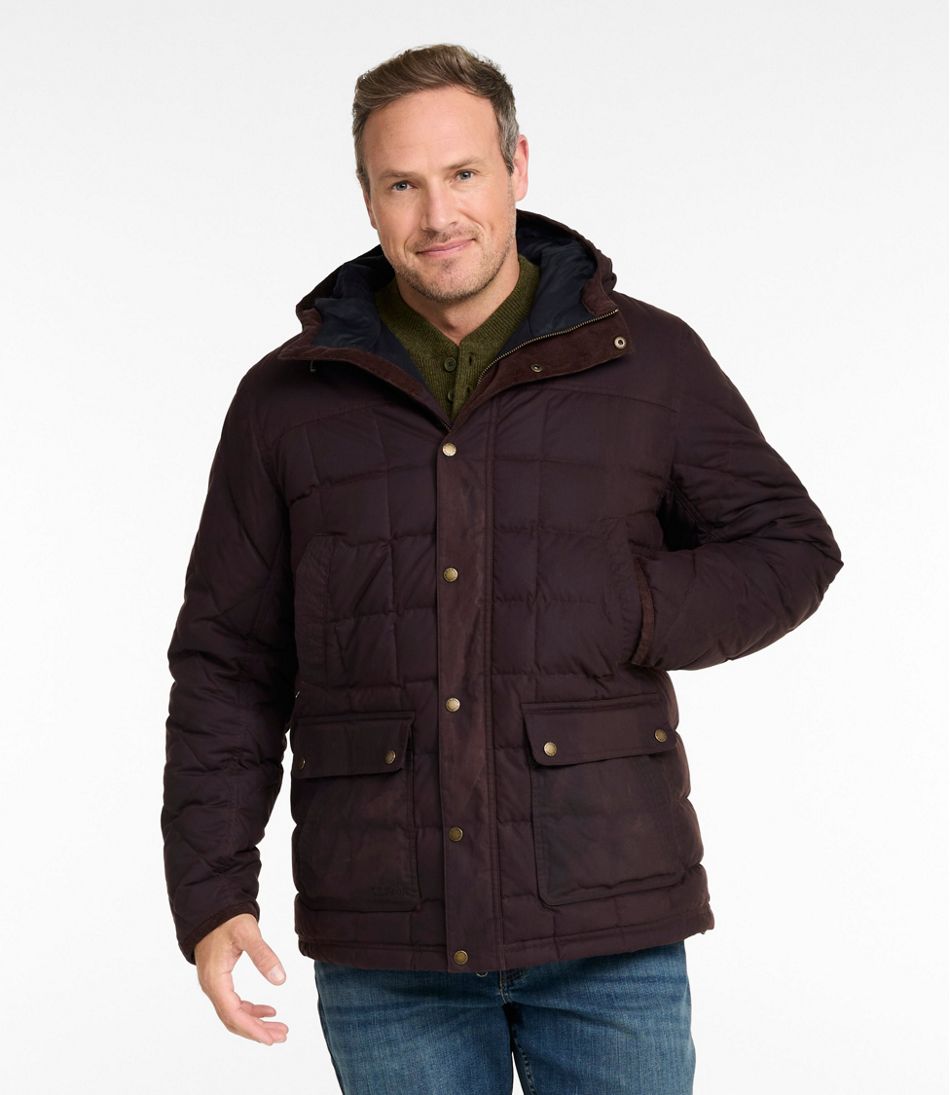 Men's Upcountry Waxed Down Hooded Jacket | L.L.Bean
