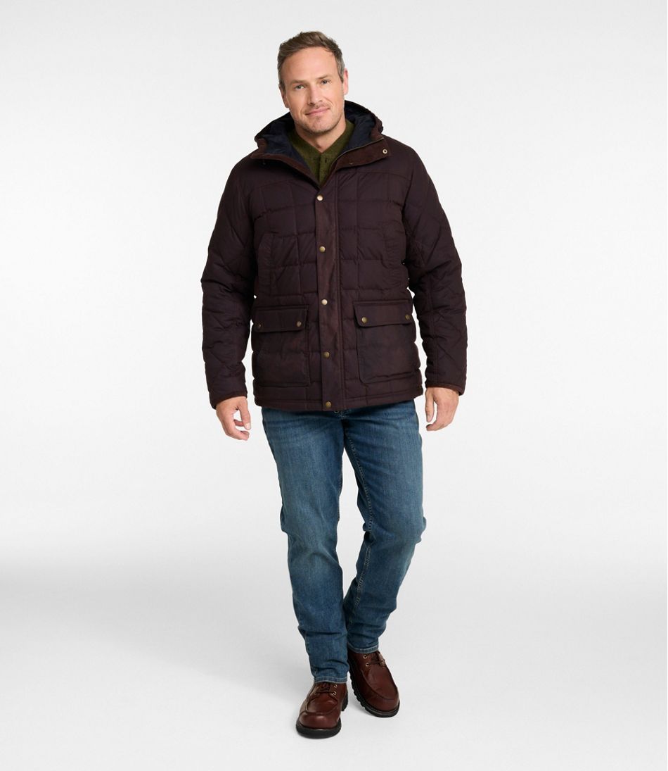 Men's Upcountry Waxed Down Hooded Jacket | L.L.Bean