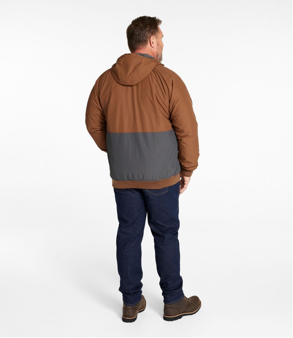 Men's Insulated 3-Season Bomber Hooded Jacket, Colorblock | L.L.Bean