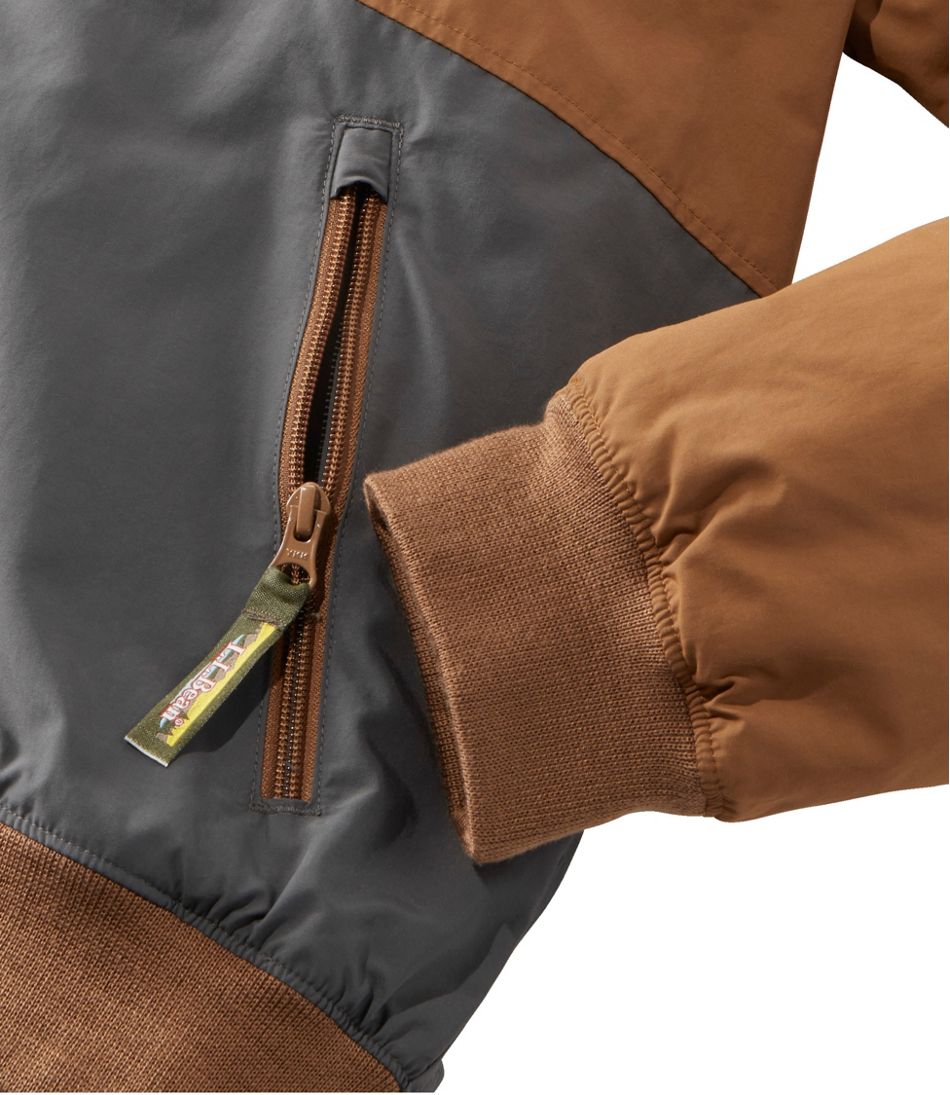 Men's Insulated 3-Season Bomber Hooded Jacket, Colorblock | L.L.Bean