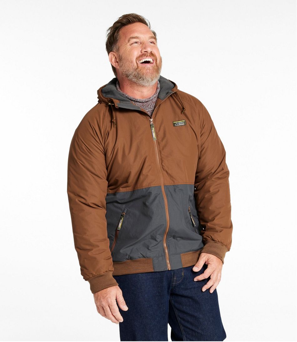 Men's Insulated 3-Season Bomber Hooded Jacket, Colorblock | L.L.Bean