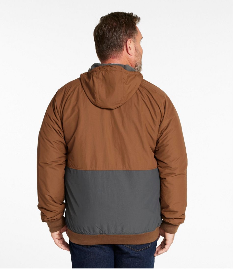 Men's Insulated 3-Season Bomber Hooded Jacket, Colorblock | L.L.Bean