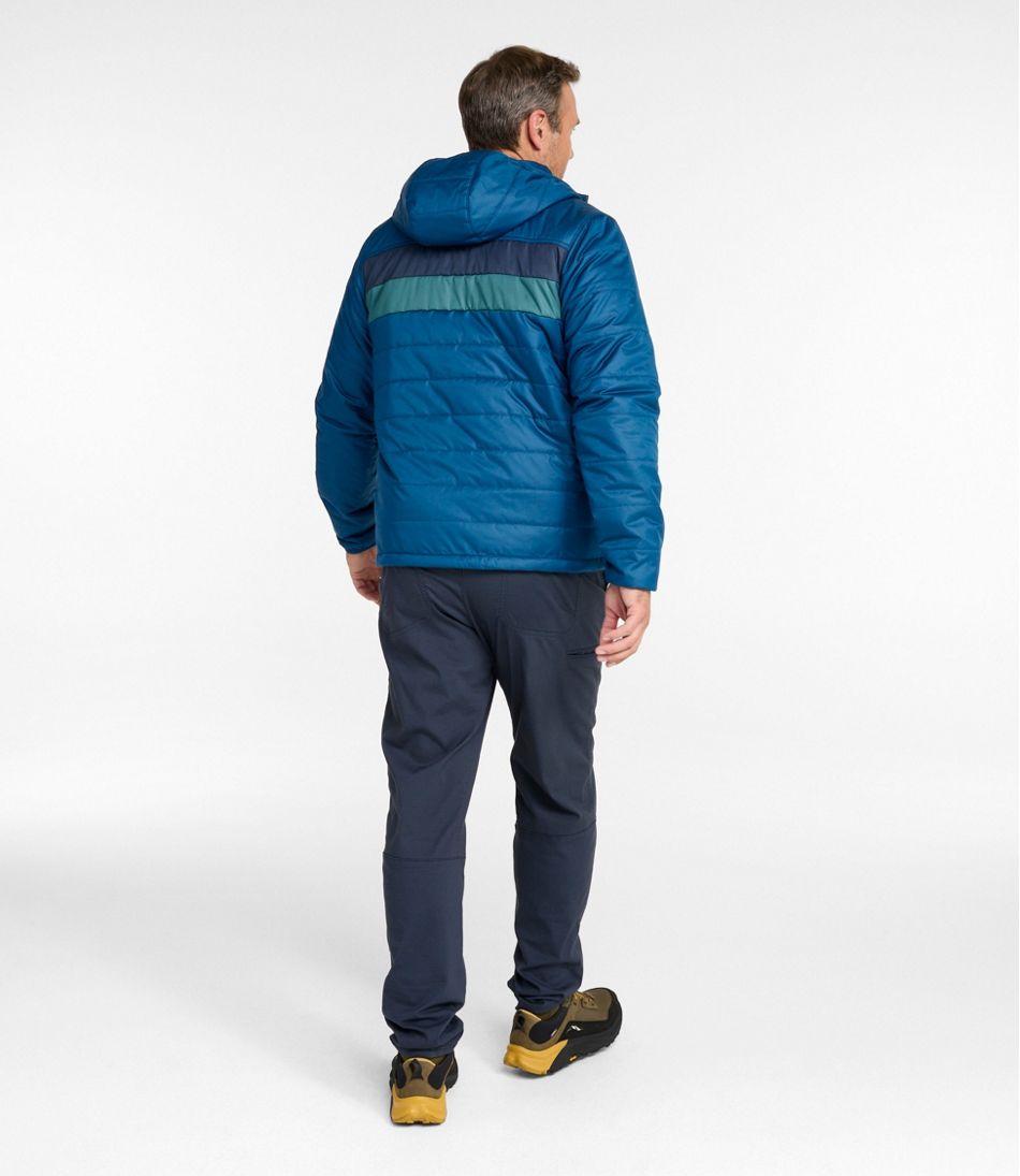 Men's Mountain Classic Puffer Hooded Jacket, Colorblock | L.L.Bean