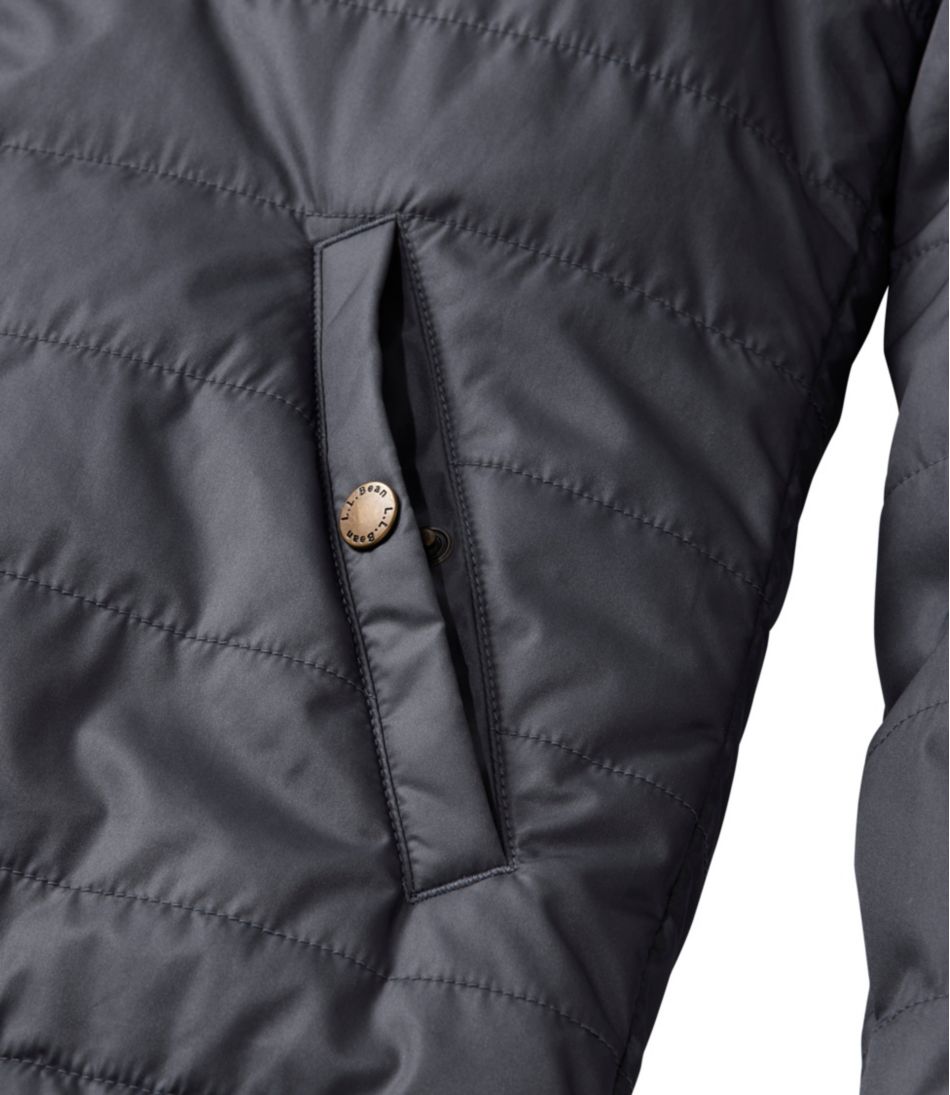 Men's Mountain Classic Puffer Hooded Jacket, Colorblock | L.L.Bean