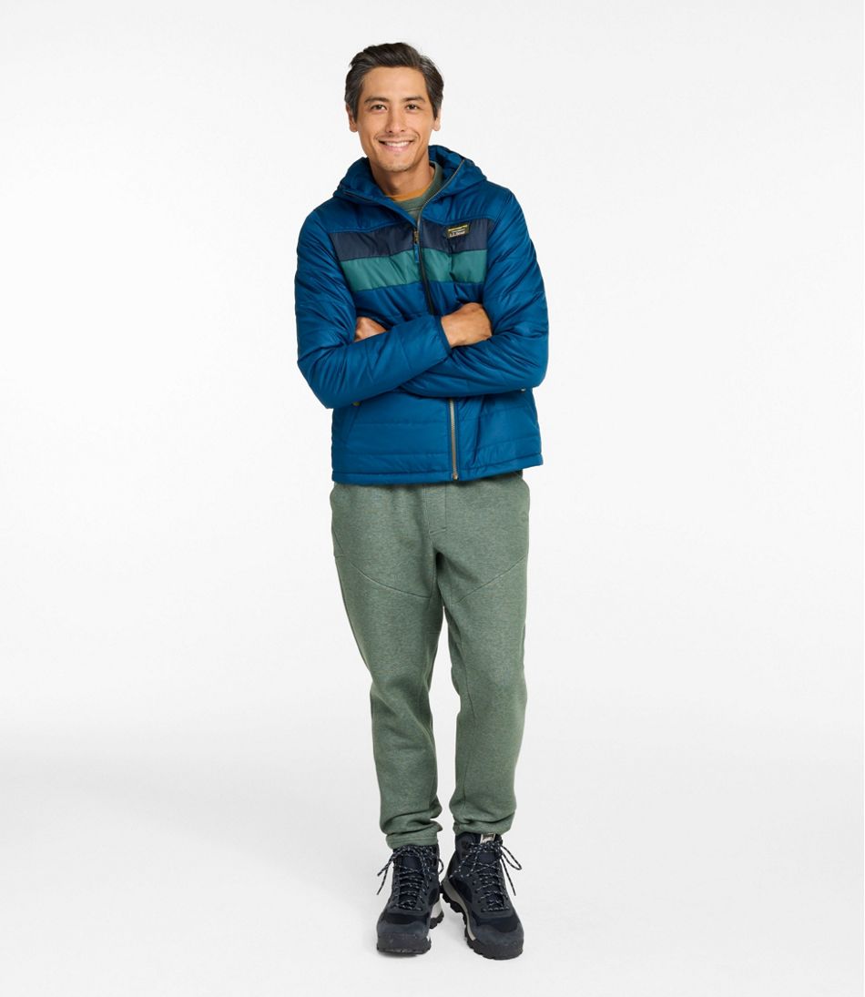 Men's Mountain Classic Puffer Hooded Jacket, Colorblock | L.L.Bean