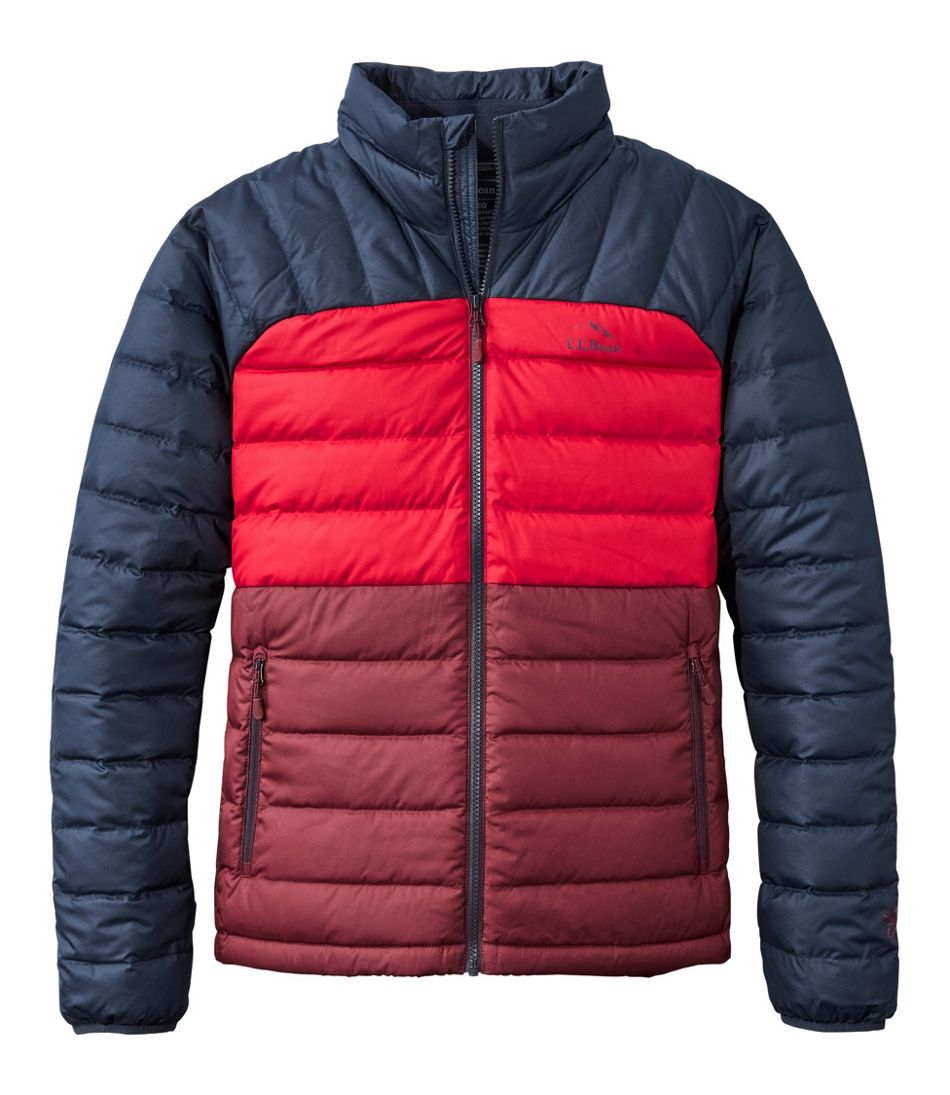 Men's Bean's Down Jacket, Colorblock | L.L.Bean