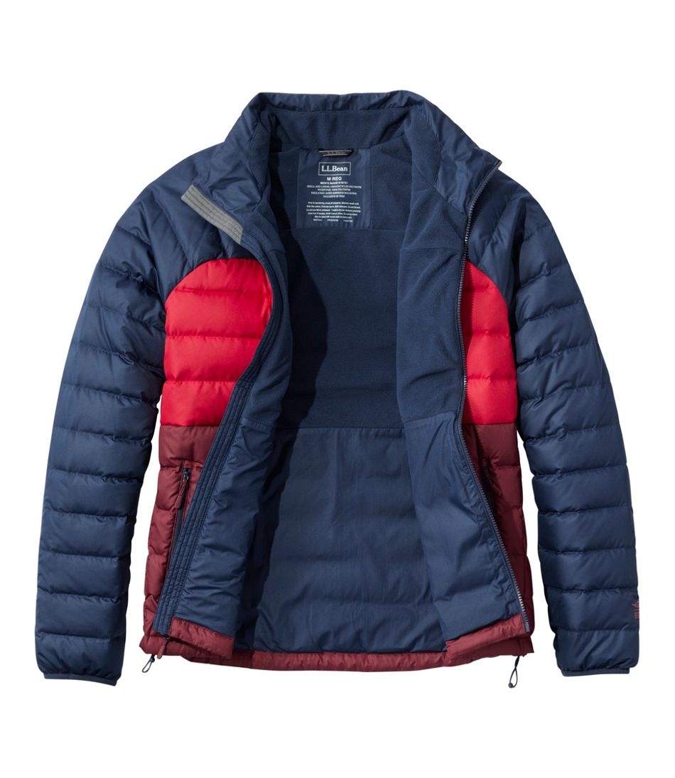 Men's Bean's Down Jacket, Colorblock | L.L.Bean