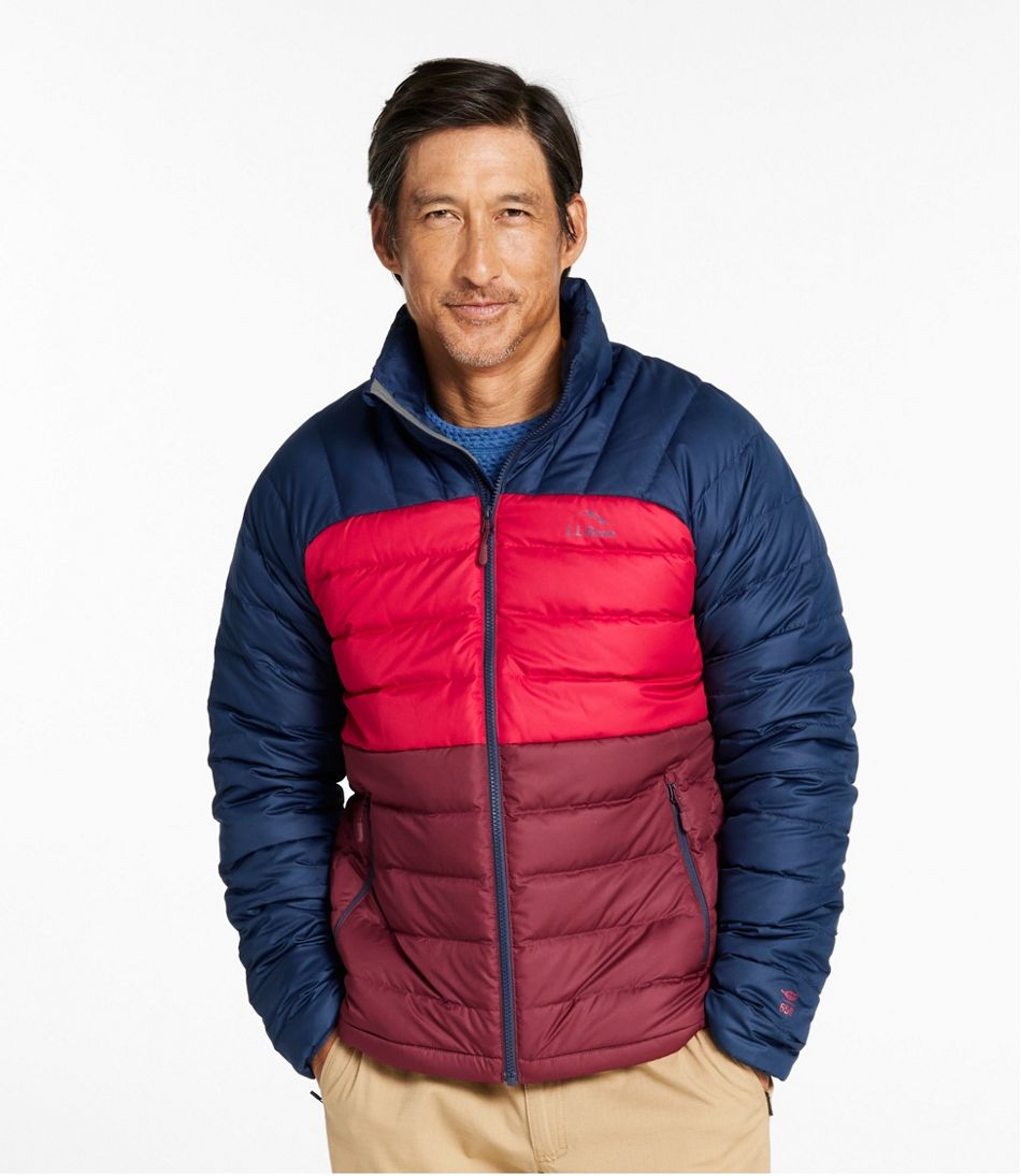 Men's Bean's Down Jacket, Colorblock | L.L.Bean