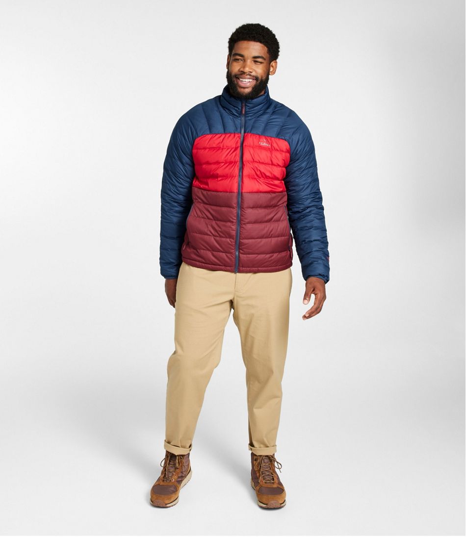 Men's Bean's Down Jacket, Colorblock | L.L.Bean
