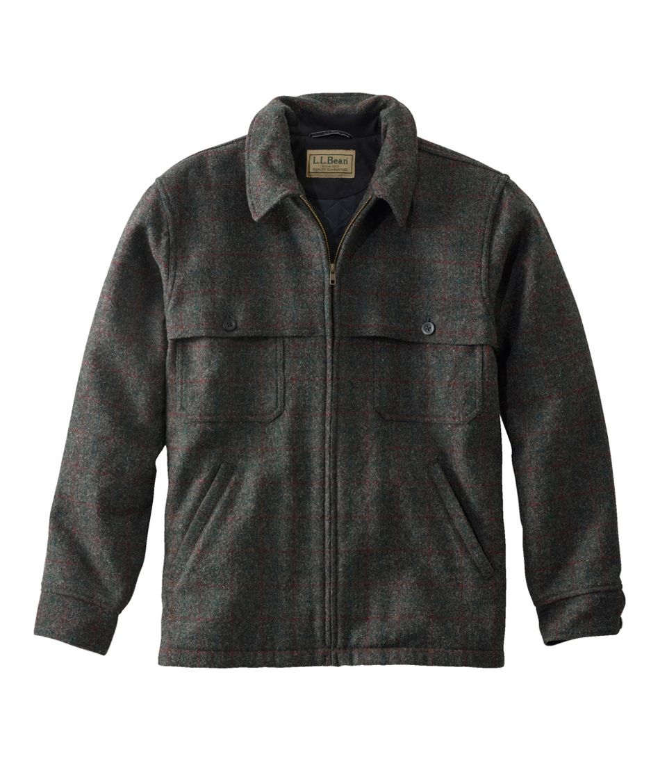 Men's Maine Guide Zip-Front Jac-Shirt with PrimaLoft, Plaid | L.L.Bean