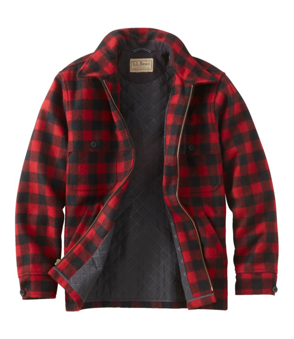 Men's Maine Guide Zip-Front Jac-Shirt with PrimaLoft, Plaid | L.L.Bean