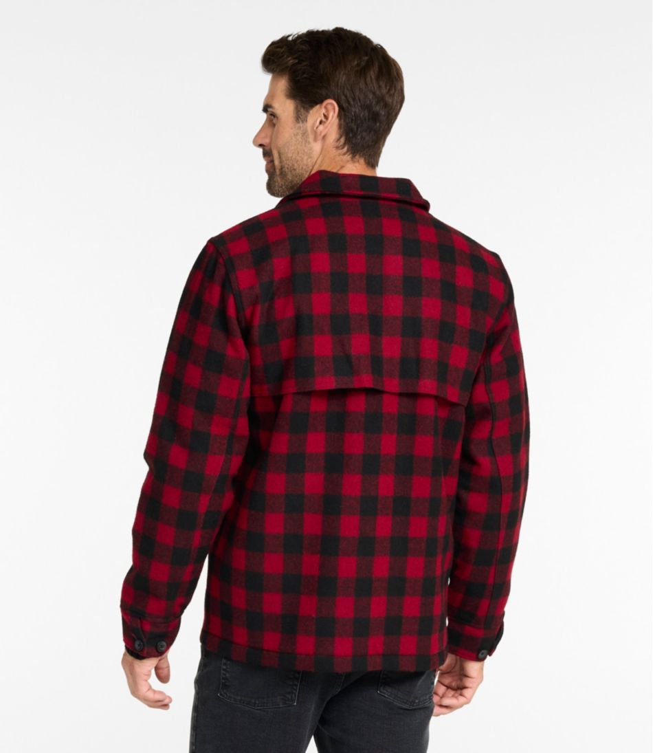 Men's Maine Guide Zip-Front Jac-Shirt with PrimaLoft, Plaid | L.L.Bean