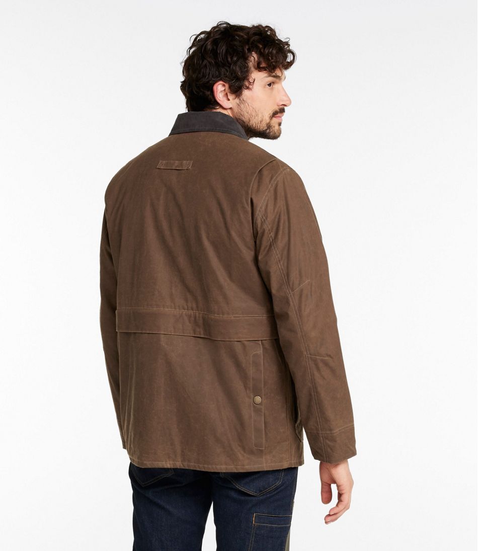Men's Double L Waxed-Cotton Upland Coat | L.L.Bean
