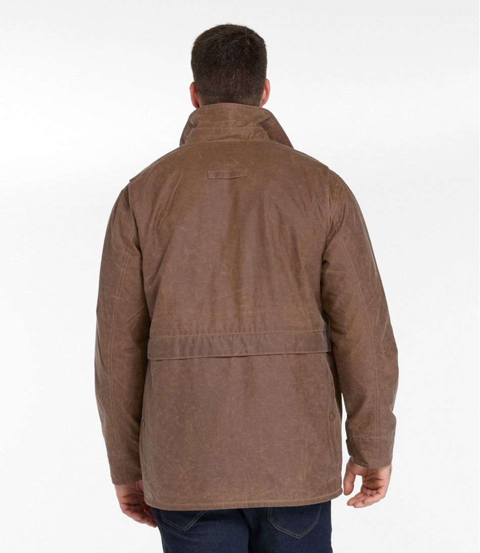 Men's Double L Waxed-Cotton Upland Coat | L.L.Bean