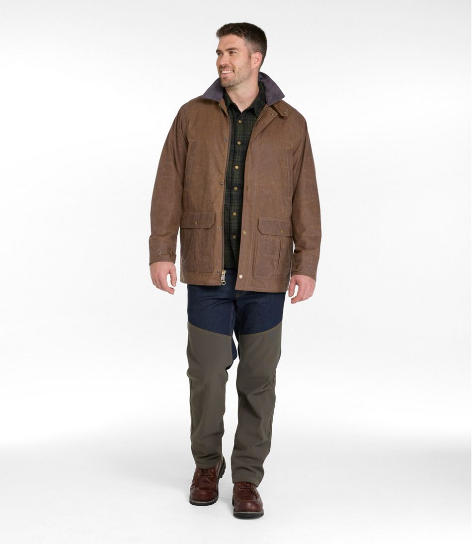 Men's Double L Waxed-Cotton Upland Coat | L.L.Bean